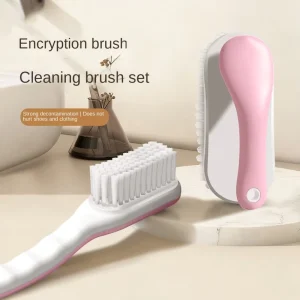 Multi-functional DIY Shoe Cleaning Brush Long Plastic Handle PPT Bristles No Dead Angle Household Cleaning Tool