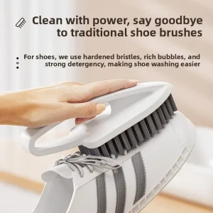 Multi functional Soft Bristle Shoe Brush for Laundry Clothes Household Cleaning Non damaging OEM