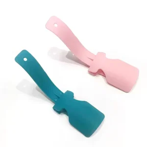 Multicolor 6.7″ 17cm PP Shoe Horn with Plastic Handle Lazy Shoes Helper for Kids Men Women