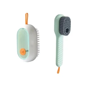 Multifunction Cleaning Shoe Brush Soft Automatic Liquid Shoe Brush Long Handle Clothes Soap Brush With Hook Clean Tool