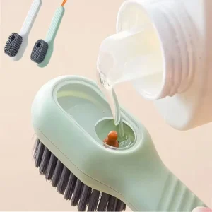 Multifunction Cleaning Shoe Brush Soft Automatic Liquid Shoe Brush Long Handle Clothes Soap Brush With Hook Clean Tool
