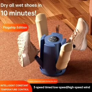 Multifunction Smart Ski Shoe Sock Boot Dryer Four Heating Rods Foldable Quick drying Electric ABS Portable Shoe Dryer