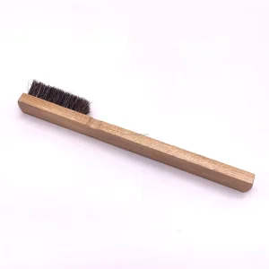 Multifunctional Cleaning Brush High Quality Solid Wood Horsehair Shoe Brush Leather Cleaning Brush