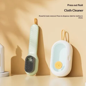 Multifunctional Household Automatic Liquid Dispensing Cleaning Brush Portable Soft Clothes Shoes Cleaning Brush with Dispenser