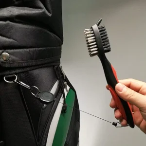 Multifunctional Lightweight Golf Club Brush with Nylon Wire Bristles 7.6inch for Cleaning Club Grooves