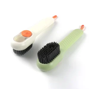 Multifunctional Liquid Dispenser Shoe Brush PP Soft Bristles For Sneaker Cleaning Shoe Care