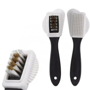 Multifunctional Rubber Shoe Cleaning Brush with Eco Friendly Plastic Handle for Suede Shoes