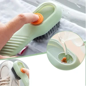 Multifunctional Soft bristled Shoe Brush Long Handle Brush Automatic Liquid Adding Shoe Clothing Board Brush Cleaning Tool
