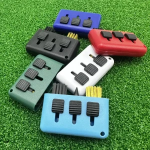 Multiple Use 3 In 1 Golf Club Cleaner Tool Portable Golf Club Brush Cleaning Kit For Golf Accessories
