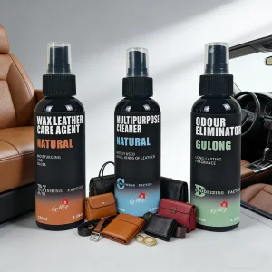 Multipurpose Leather Shoe Care Kit Oil Wax Cleaner Conditioner for Boots Handbags Furniture Leather Polish Liquid for Daily Care