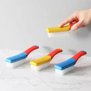 Nano Shoe Brush Multi Functional Non Damaging Soft Bristles Plastic Filament Handle Shoe Cleaning Brush for Household Use