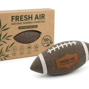 Natural Activated Carbon Bamboo Charcoal Shoe Deodorizer Bag Reusable Football Shape Sneaker Odor Eliminator Moisture Absorber