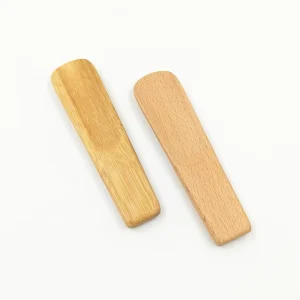 Natural Bamboo Wood Travel Small Mini Hotel Short Shoe Horn Spoon 14cm