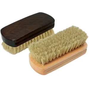 Natural Beech Wood Handle Bristle Cleaning Brush for Shoe Hats Clothes Suits