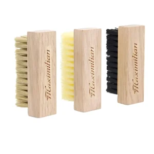 Natural Bristle PP Shoe Cleaning Brush with Wood Handle Eco Friendly Multi Functional Lightweight