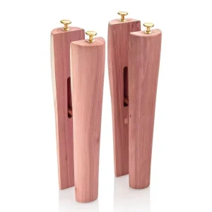 Natural Cedar Wood 14 Inch Mid Calf Boot Tree Adjustable Eco-Friendly Durable Anti-Wrinkle Support