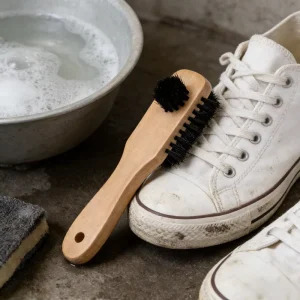 Natural Color Brush Wooden Handle Brown Household Brush Shoes Brush