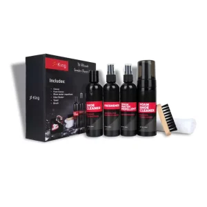 Natural Color Liquid Shoe Cleaner Kit with Leather Conditioner Effective in Removing Stains