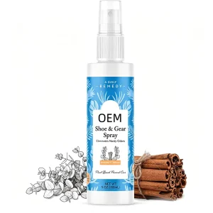 Natural Eucalyptus Cinnamon Footwear Deodorizing Mist 5 Oz Eliminate Stinky Odor For Shoes Gloves Gym Bags Sports Gear