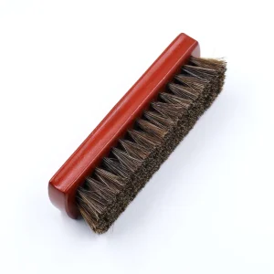 Natural Leather Real Horsehair Shoe Brush Soft Wood Polish for Boot Cleaning Simple Style Brushpolish Bootpolish Clean Tools