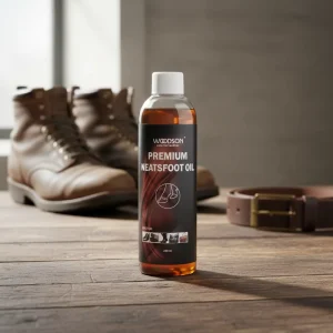 Natural Neatsfoot Oil Leather Conditioner Prevents Cracking for Boots Saddles Belts and Leather Care
