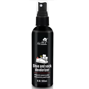 Natural Non toxic Fresh Smell Quick Remove Socks Shoe Odor Deodorizer Spray 100ml