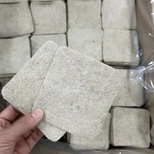 Natural Organic Jute Plant Production Development Biodegradable Microgreen Pad Grow Mat for Microgreens Needle Punched Jute Felt