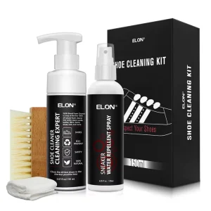 Natural Shoe Care Kits Sports Shoes Sneaker Cleaner Waterproof Spray With Brush