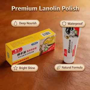 Natural Wax Added 70G Sheep Oil Leather Beauty Cream Enhance Mirror Gloss Effect