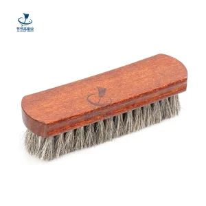 Natural Wood & Horsehair Eco Friendly Durable Portable Shoe Brush