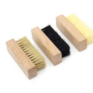 Natural Wood Shoe Brush Custom Logo Sneaker Shoe Cleaning Brush