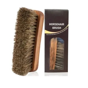 New Arrival Wooden Horse Hair Shoe Clean Brush Soft Shoe Shoe Polish Brush
