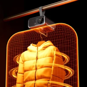 New Mold Folding Portable Electric Clothes Dryer Travel Smart Compact Clothes Dryer with Drying Bag Storage Hanger