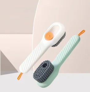 New Multi Functional Liquid Shoe Brush with Soft Bristles Press to Dispense Liquid for Easy Laundry Cleaning