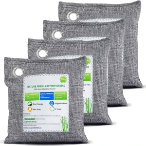 New Product 500g Eco Friendly Bamboo Charcoal Air Purifying Deodorizer Bag 80%+ Active Ingredients Dual Use for Home Car