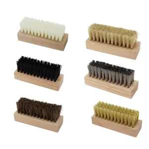 New Style Modern Design Wood Brush Sneaker Shoes Mini Wooden Shoe Brush