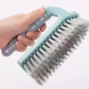 Non Slip Plastic Household Comfort Grip Hanging Hole Durable Long Handle Cleaning Sponge Cloth Stain Remover Shoe Brush