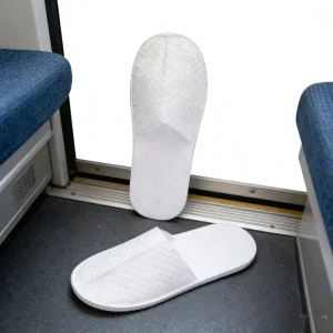 Non Woven Hotel Slippers Disposable Guest Shoes Low Price Bulk Amenities for Motel Airline Economy Class
