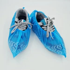 Nonwoven Shoe Covers With Anti Slip Printed Pattern And Textured Sole For More Stable Walking On Wet And Slippery Floors