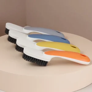 Nordic Style Home Cleaning Scrub Brush Comfortable Long Grip with Soft Nylon Bristles Plastic Shoe Cleaner