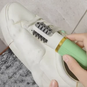 Nordic Style Home Double sided Shoe Cleaning Brush Multifunctional Plastic Highly Efficient Portable Lightweight Push Type