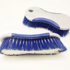 O-Cleaning Plastic Stiff Bristles Hand Scrub Brush With Grip for Tile/Floor/Wall/Sink/Tub Indoor Outdoor Deep Cleaner Scrubber