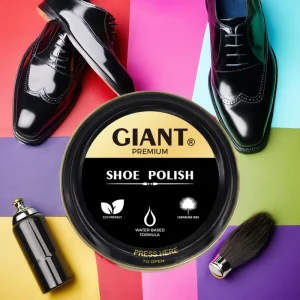 OEM All Color Water Based Shoe Polish Paste Mild Ingredients with Care Carnauba Wax Cream Soft Buffs Any Shoes