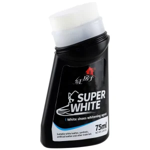 OEM Custom Sponge Applicator White Shoe Cleaning Sneaker Whitening Liquid 75ml