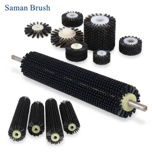 OEM Customizable Cylinder Industrial Roller Brushes With PP Material For Car & Shoe Wash Cleaning