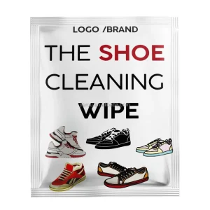 OEM Individually Sealed All Purpose Double Sided Dots Shoe Cleaner Sneaker Wipes