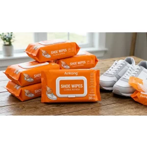 OEM ODM Bulk Supply 30 Pcs Individually Wrapped Sneaker Cleaning Wipes Quick Stain Removal Wet Wipes for Sports Shoes