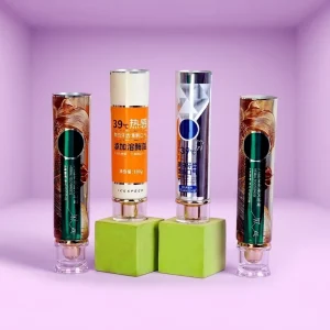 OEM ODM Custom Eco friendly Cylinder Toothpaste Tube 12.7-35mm Diameter UV Printing Screw Cap Packaging