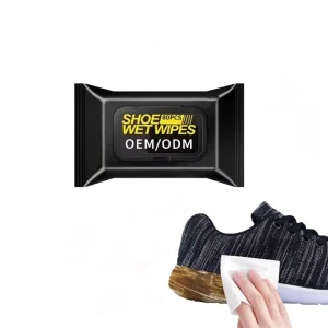 OEM ODM Custom Non Woven Shoe Cleaning Wipes Disposable for Sneakers & Leather Removes Dirt Best selling in Europe and the US