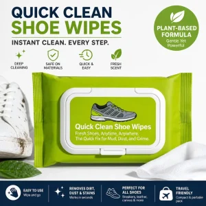 OEM ODM Custom Shoe Cleaning Wipes Bulk Pack for Sneakers & Leather Private Label Supply